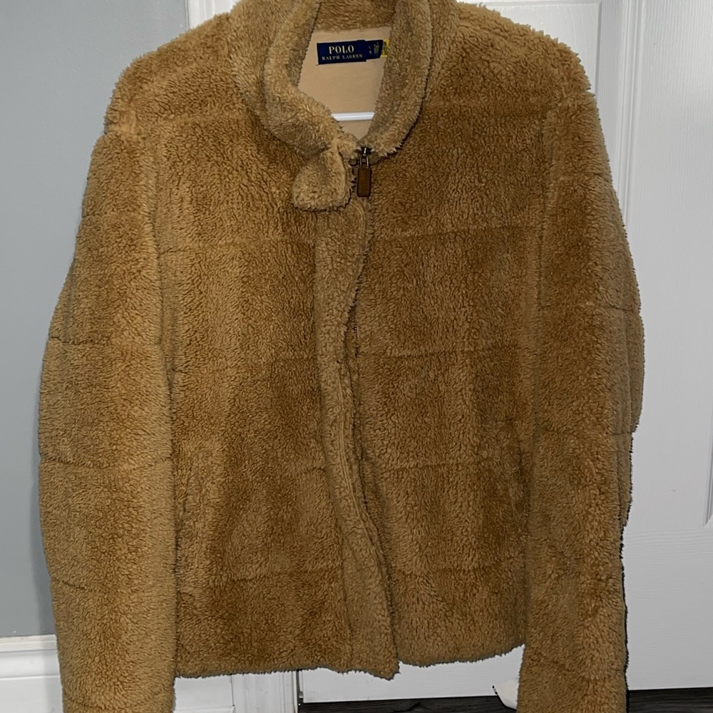 Ralph Lauren Women's Brown Teddy Jacket